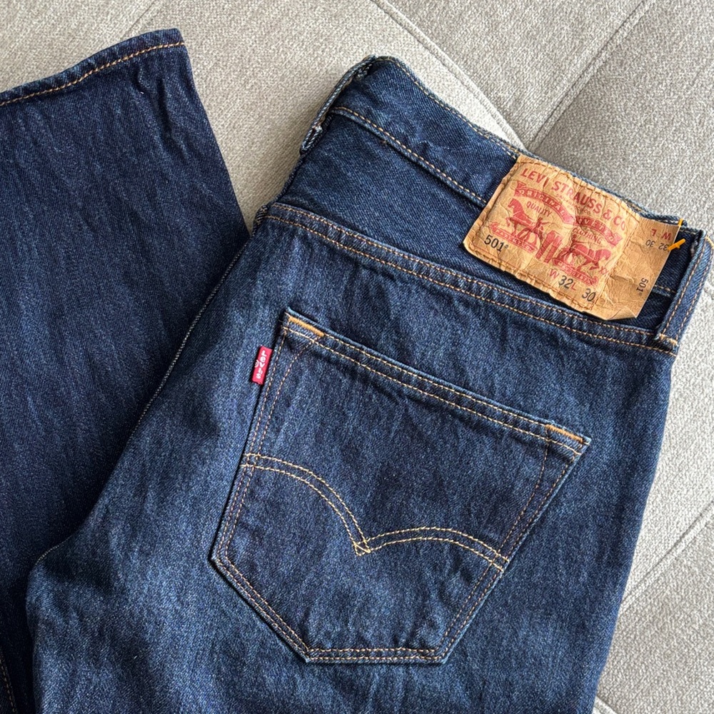Levi's Dark Indigo Slim Straight Jeans